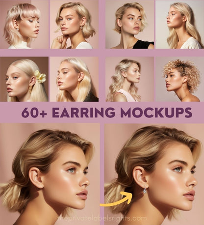 Earring Mockups • Blonde Glam