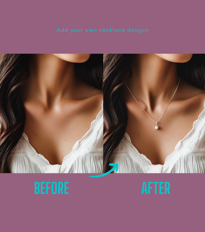 Necklace Mockups • Faceless Lace